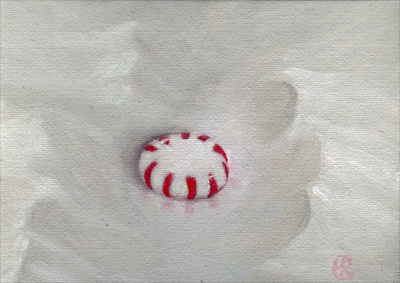 Peppermint in Snow, Oil, 2008